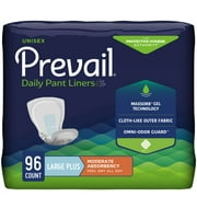 Prevail Incontinence Pant Liner, Large Plus (192 Count)