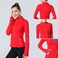 thumbnail image 1 of Chaqueta deportiva para mujer, corte ajustado, elástica, para correr, yoga, fitness, manga larga, 1 of 6