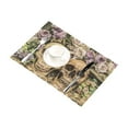 thumbnail image 2 of BSDHOME Skull Rose Kitchen Table Mat Placemats for Dining Table 12x18 inches, 2 of 4