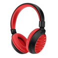 thumbnail image 2 of Auriculares Bluetooth Macarena inalámbricos plegables estéreo Ligeros con micrófono rojo, 2 of 7