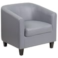 thumbnail image 1 of Chaise longue en cuir gris, 1 of 9