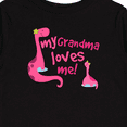 thumbnail image 4 of Inktastic My Grandma Loves Me Girls Dinosaur Girls Long Sleeve Toddler T-Shirt, 4 of 5