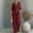 Wine Red, variant on Women's Solid Color V-Neck One-Piece Jumpsuit – Rolled Sleeve, Waistband Wide Leg with Pockets, Casual Summer Romper White,XL