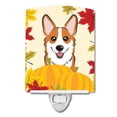 thumbnail image 1 of Carolines Treasures BB2060CNL Red Corgi Thanksgiving Ceramic Night Light, 1 of 1