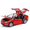 thumbnail image 4 of Modelo de coche de aleación Tesla Model X, escala 1:32, morado, 4 of 5
