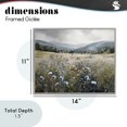 thumbnail image 4 of Stupell Industries Farmhouse Sapphire Speckled Fields Gray Framed Giclee Art, 14 x 11, by Franklyn Gregory, 4 of 8