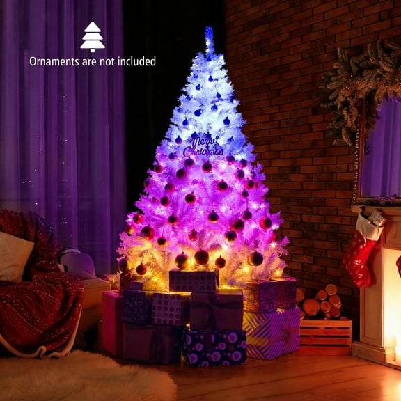 Auranook 6 FT Artificial Christmas Tree w/1000 Branch Tips 280 Lights 11 Lighting Modes