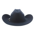 thumbnail image 2 of Bullhide Montecarlo Felt Collection Kingman 4X Premium Wool Western Cowboy Hat, 4" Brim 7 1/4, Navy, 2 of 3