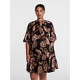 thumbnail image 2 of Scenario Women's and Women's Plus V Neck Mini Dress with Flutter Sleeves, Sizes XS-4X, 2 of 6