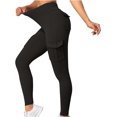 thumbnail image 2 of Pantalones de yoga de cintura alta para mujer con bolsillos elásticos y cónicos, pantalones de entrenamiento para levantamiento de glúteos, pantalones de chándal, 2 of 5