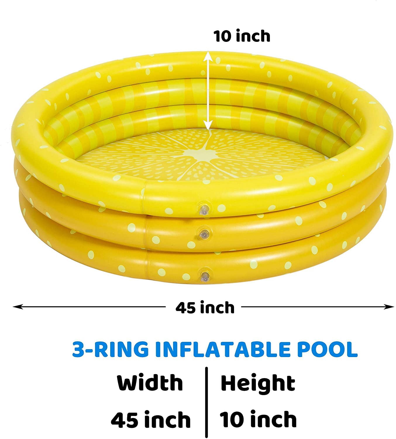lemon inflatable pool