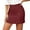 Red, variant on Angala Double Slit Casual Skort High Waist Zipper Thin Short Skirt Pants With Fashionable And Style Beautiful Stylish Women's Skirt