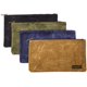 thumbnail image 1 of Readywares Bolsa de lona encerada con cremallera, bolsas de herramientas de lona resistentes, 4 colores: marrón oliva, azul marino y negro, 12,5" x 7" - Paquete de 4 bolsas pequeñas con cremallera, 1 of 1