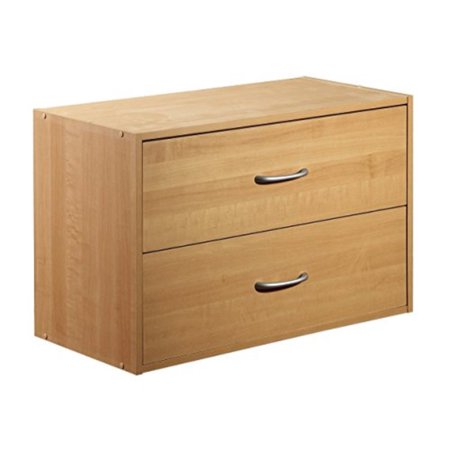 2 Drawer Organizer Maple Walmart Com