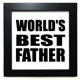 thumbnail image 1 of World 's Best padre Festival quote Mesa de pared con marco cuadrado negro, 1 of 4