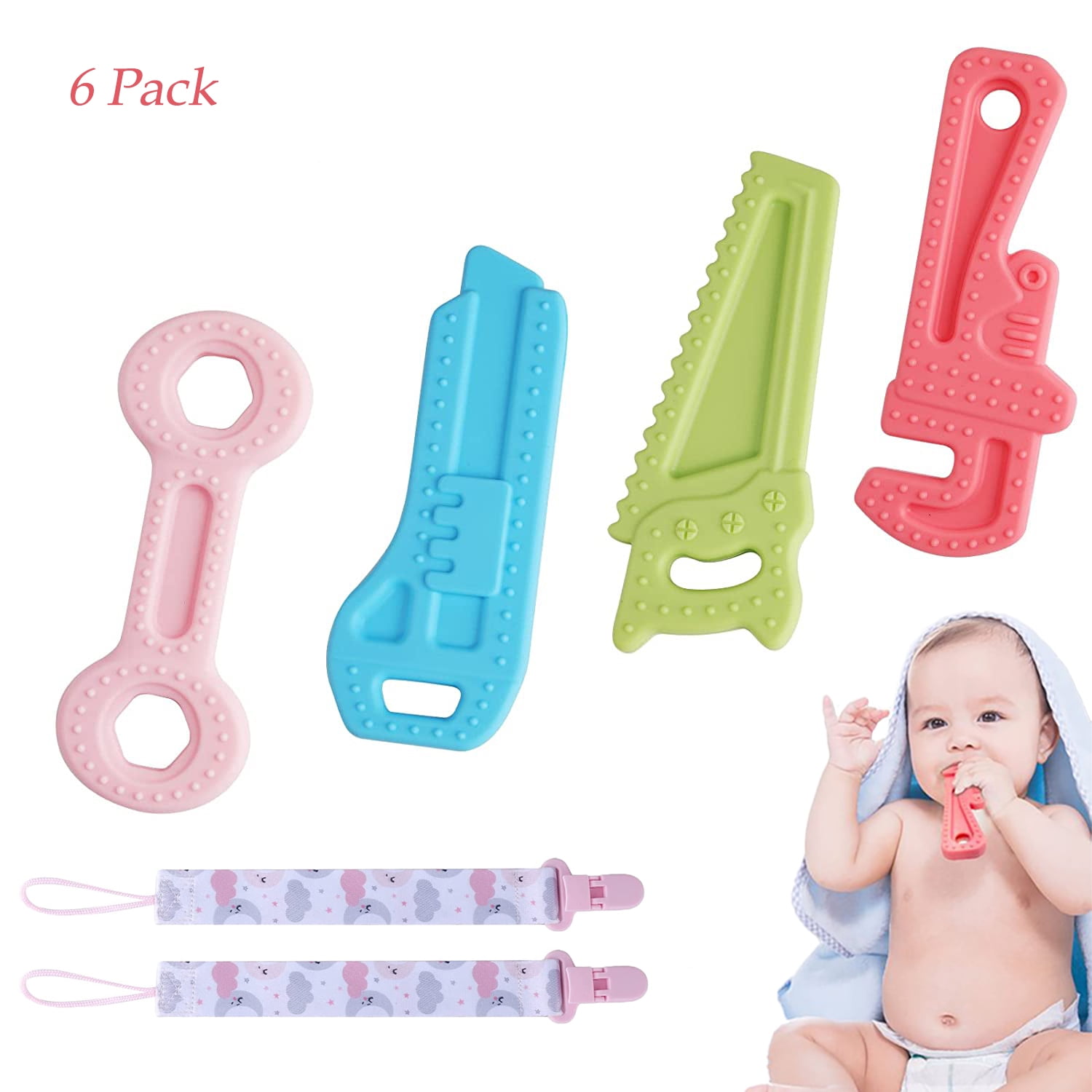 Bright Starts Lots of Links Baby Plastic Teether Accessory Toy 0 Months Y67 for sale online 