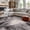 Black, variant on World Rug Gallery Bari Contemporary Abstract Art Area Rug - Black 5'x7'