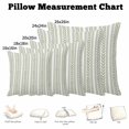 thumbnail image 5 of Throw Pillow Covers, Sage Green Botanical Decorative Throw Pillow Covers 18x18 Inch, Modern Farmhouse Striped Square Linen Pillow Cases for Couch/Living Room/Sofa, 5 of 9