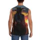 thumbnail image 4 of Balery Sunset Western Cowgirl Camisetas sin mangas para hombre, absorbe la humedad y protege contra el mal olor.-XX-Large, 4 of 7