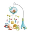 thumbnail image 4 of Musical Crib Mobile Bell Cano con luces de dibujos animados Juguetes de cuna para bebés Juguetes educativos para niños para niños pequeños Cots Azul, 4 of 8