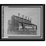 Historic Framed Print, United States Nitrate Plant No. 2, Reservation Road, Muscle Shoals, Muscle Shoals, Colbert County, AL - 55, 17-7/8" x 21-7/8"
