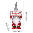 thumbnail image 2 of Knitted Christmas Gnomes Plush Decorations, 11-Inch Led Lighted Signs Santa Gnome Swedish Tomte Plush Doll Decor, Handmade Scandinavian Gnome Nisse Tonttu Faceless Figurines, 2 of 6
