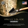 thumbnail image 2 of VPA 11/4" 3 Blade 175 Grain 3-Blade Broadhead, Screw-in, 1045 Carbon Tool Steel 50-52 Rockwell, 3 Pack, Made in The USA, 2 of 6