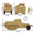 thumbnail image 2 of Vehículo militar BMC Toys WW2 US M3 Halftrack de 17 cm color arena, 2 of 7