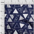 thumbnail image 2 of oneOone Viscose Jersey Dark Blue Fabric Geometric Texture Craft Projects Decor Fabric Printed By The Yard 60 Inch Wide, 2 of 4
