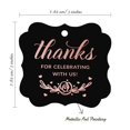 thumbnail image 7 of Inkdotpot Thanks For Celebrating With Us Bridal Shower-Baby Shower-Retirement-Wedding-Birthday Bottle Tag Real Rose Gold Foil Favor Bracket Shape Hang Tags Pack Of 100, 7 of 7