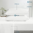 thumbnail image 3 of 800 Thread Count 4 Piece Quality Sheet Set 18 Inch DeepPocket 100% Egyptian Cotton Color White Stripe Size California King, 3 of 6