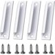 thumbnail image 1 of Exterior Balcony Door Handle, Exterior Door Handle, Patio Door Handle 4pcs White, 1 of 5