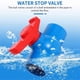 thumbnail image 3 of 40mm x 40mm Slip Full Port Red Handle Lever U-PVC Ball Valve Blue, 3 of 5