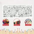 thumbnail image 3 of Christmas Giant Coloring Poster/Tablecloth-Christmas Crafts for Kids-30 x 72 Inches Jumbo Paper Coloring Banner Kids Gifts Activities Toys Party Classroom Christmas Decorations, 3 of 5