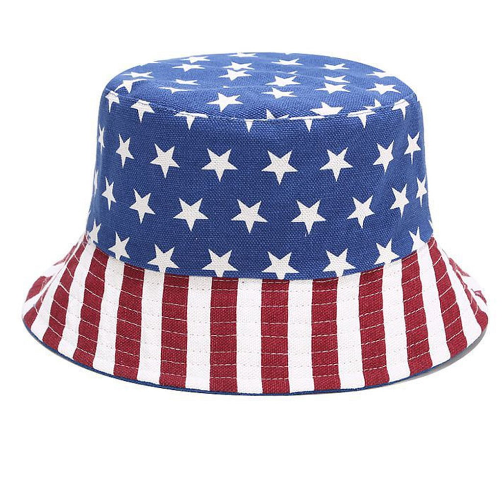 限定 the independence day バケットハット giyblacko Patriotic Flag Bucket Hat, Foldable Sun Cap for Men and