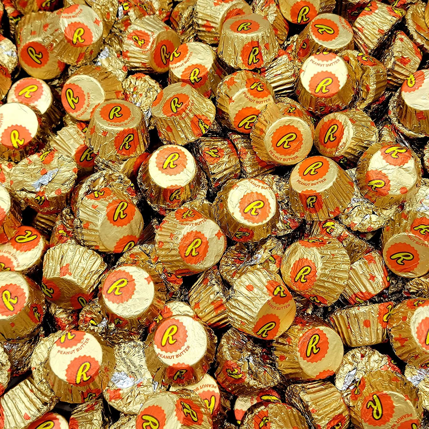 Reeses Peanut Butter Miniature Cups - Smooth Peanut Butter and Rich Milk Chocolate -individually wrapped  Bulk Pack 1 Pound