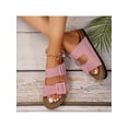 thumbnail image 3 of Women's Adjustable Double Row Cork Open-Toe Sandals - Stylish Outdoor Footwear, 3 of 14