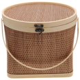 thumbnail image 1 of Brown Synthetic Restaurant Storage Basket Multifunctional Sundries Holder for Home and Events 12.5x8.5x5.5 Inches, 1 of 4