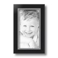 thumbnail image 2 of ArtToFrames 5x9 inch Black Velvet with Silver Picture Frame, Black MDF Poster Frame (4691), 2 of 8
