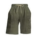 thumbnail image 4 of pstuiky Pantalones cortos para hombre, Pantalones cortos versátiles de color sólido con múltiples bolsillos y cintura elástica con cordón para hombre Pantalones cortos de entrenamiento, 4 of 6