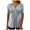 Blue, variant on TSADFHJI Chiffon Tops for Women Elegant Women Shirt Comfortable T Shirt V Neck Tunic Tops Buttons Blouse Short Sleeve Summer Tops Xxl Purple