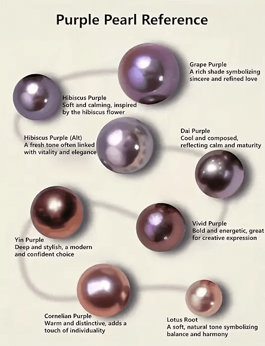 Yami Purple Teardrop Pearl  Necklace and Earrings Set Cultured Pearls in 925 Sterling Silver Jewelry Gift Set for Women