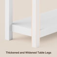 thumbnail image 3 of Aiho 39" Modern Narrow Console Table with 2 Drawers & 3-Tier Storage Shelves-White, 3 of 9