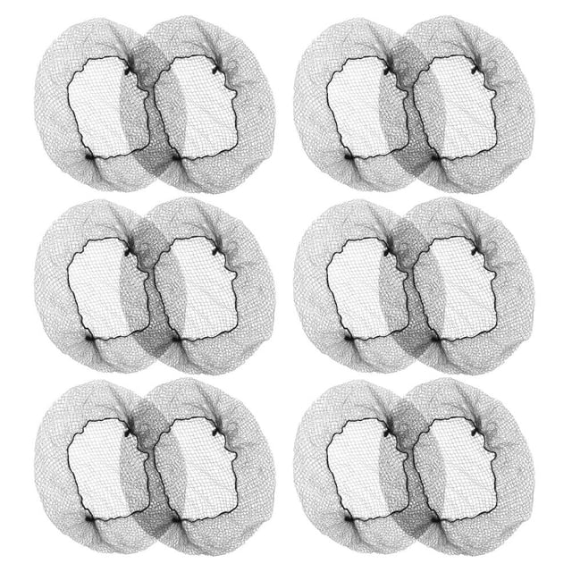 Raindrops 300Ud Stretchable Elastic Black Hair Nets Nylon Mesh for Invisible Hair Bun Cover