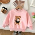 thumbnail image 2 of Gubotare Girls Sweater Toddler Sweatshirt–Unisex Crewneck Pullover, Cozy Fleece, Long Sleeve, Soft & Warm, True To Size 2T 3T(Pink, 2-3 Years), 2 of 9