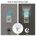 thumbnail image 3 of Honeii Teal Turquoise Wood Print LED Night Light with Light Sensor, Night Lights Plug Into Wall,Ideal for Bedrooms and Hallways-UK, 3 of 7