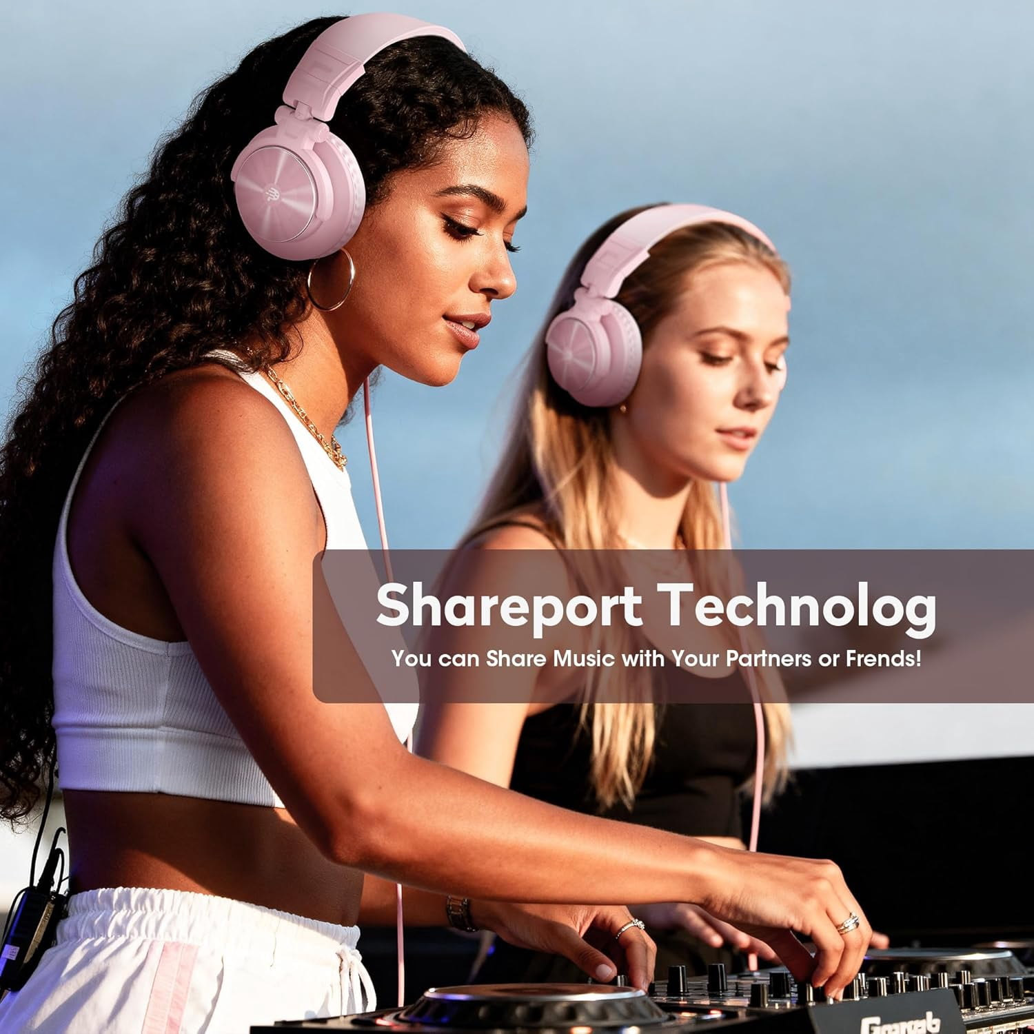 PUPGSIS Wired Headphones, 40kHz High-Resolution Stereo Headset with 1/4 Inch and 3.5mm Audio Jacks for Recording, Mixing, Podcast Production
