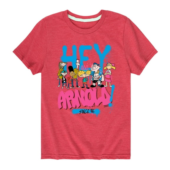Hey Arnold! - Arnold Spray Paint 96 - Toddler And Youth Short Sleeve Graphic T-Shirt