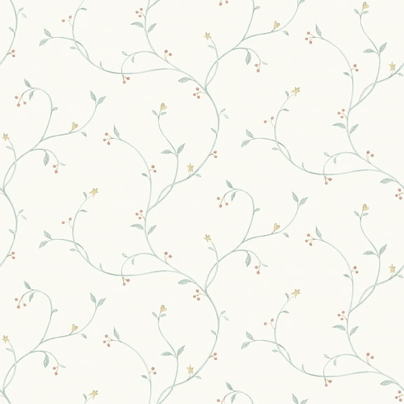 Chesapeake Kurt Light Green Tin Star Trail Wallpaper