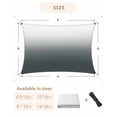 thumbnail image 6 of Sun Shade Sail 6.5x10Ft Gray Gradient Uv Block Sunshade Canopy Outdoor Shade Cover Rectangle Shade Cloth For Patio Garden Yard Deck Pergola, 6 of 6